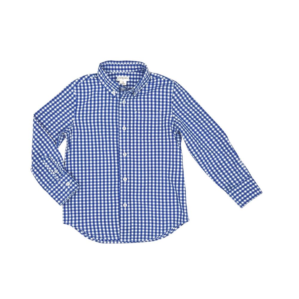 Crewcuts Boys Blue Gingham Shirt